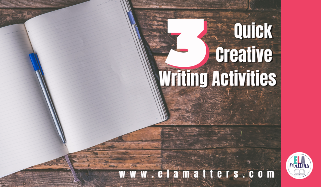 quick creative writing activity