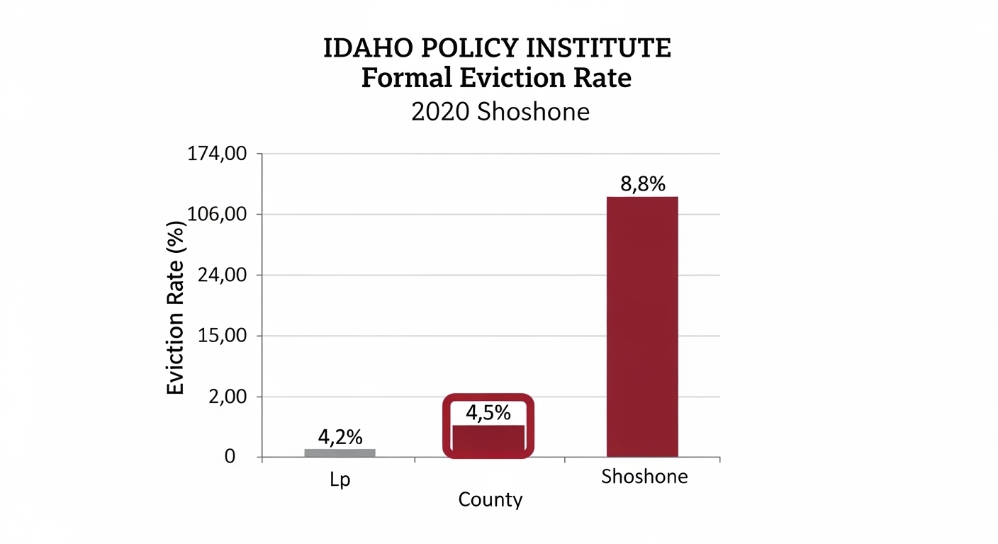 Idaho Policy Institute Formal Eviction Rate 2020 Shoshone