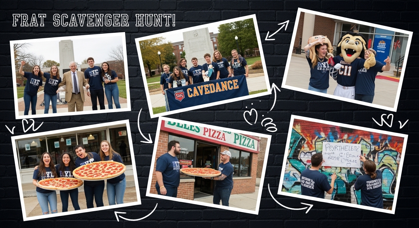 Frat Scavenger Hunt Ideas