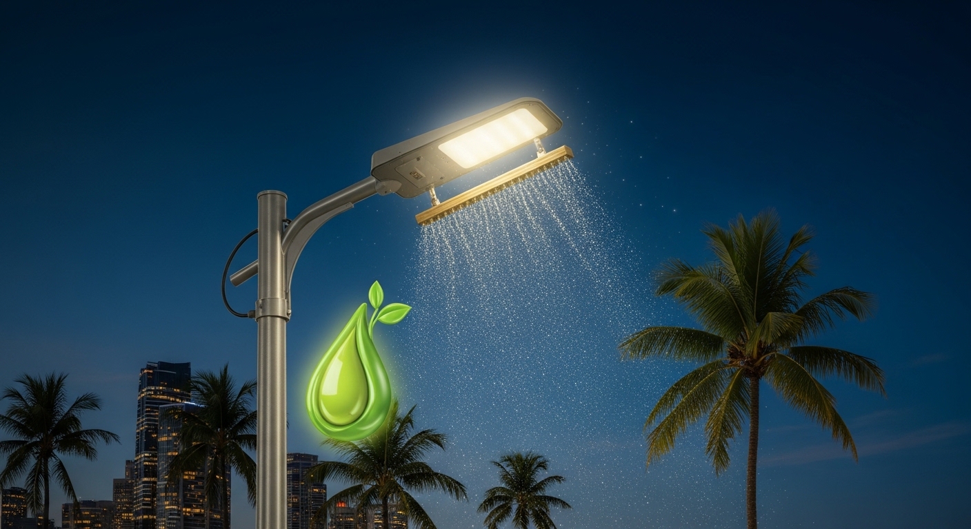 Self Cleaning Street Light Palm Oil