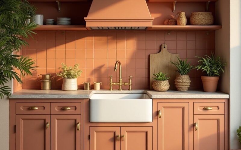 Terracotta Backsplash